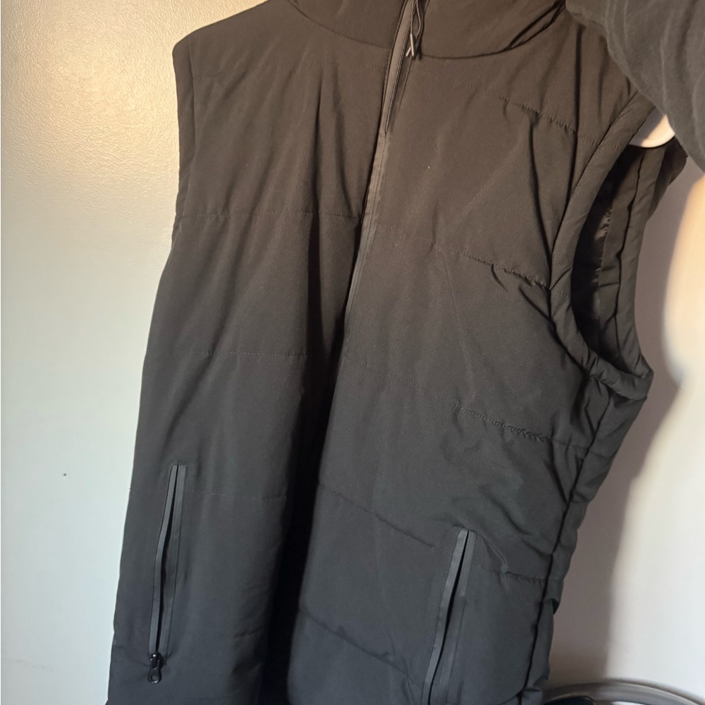 Men's Black Quilted Vest